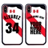 Personalized Peru Soccer Jersey Case for iPhone X/Xs – Hybrid – (Black Case, Red Silicone)
