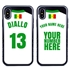 Personalized Senegal Soccer Jersey Case for iPhone X/Xs – Hybrid – (Black Case, Black Silicone)
