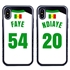 Personalized Senegal Soccer Jersey Case for iPhone X/Xs – Hybrid – (Black Case, Black Silicone)
