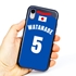 Personalized Japan Soccer Jersey Case for iPhone XR – Hybrid – (Black Case, Blue Silicone)
