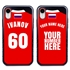 Personalized Russia Soccer Jersey Case for iPhone XR – Hybrid – (Black Case, Red Silicone)
