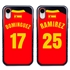 Personalized Spain Soccer Jersey Case for iPhone XR – Hybrid – (Black Case, Red Silicone)
