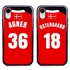 Personalized Denmark Soccer Jersey Case for iPhone XR – Hybrid – (Black Case, Red Silicone)
