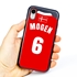 Personalized Denmark Soccer Jersey Case for iPhone XR – Hybrid – (Black Case, Red Silicone)
