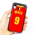 Personalized Belgium Soccer Jersey Case for iPhone XR – Hybrid – (Black Case, Red Silicone)
