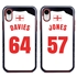Personalized England Soccer Jersey Case for iPhone XR – Hybrid – (Black Case, Red Silicone)
