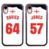 Personalized England Soccer Jersey Case for iPhone XR – Hybrid – (Black Case, Red Silicone)
