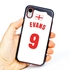 Personalized England Soccer Jersey Case for iPhone XR – Hybrid – (Black Case, Red Silicone)
