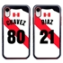 Personalized Peru Soccer Jersey Case for iPhone XR – Hybrid – (Black Case, Red Silicone)
