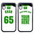 Personalized Saudi Arabia Soccer Jersey Case for iPhone XR – Hybrid – (Black Case, Black Silicone)

