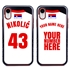Personalized Serbia Soccer Jersey Case for iPhone XR – Hybrid – (Black Case, Red Silicone)
