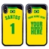 Personalized Brazil Soccer Jersey Case for iPhone Xs Max – Hybrid – (Black Case, Black Silicone)
