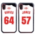 Personalized England Soccer Jersey Case for iPhone Xs Max – Hybrid – (Black Case, Red Silicone)
