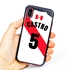 Personalized Peru Soccer Jersey Case for iPhone Xs Max – Hybrid – (Black Case, Red Silicone)
