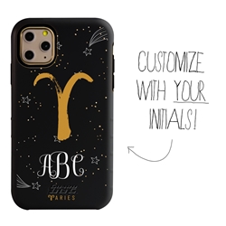 
Zodiac Case for iPhone 11 Pro Max – Hybrid - Aries – Brushtroke - Personalized
