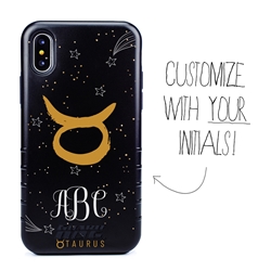 
Zodiac Case for iPhone XS Max – Hybrid - Taurus – Brushtroke - Personalized