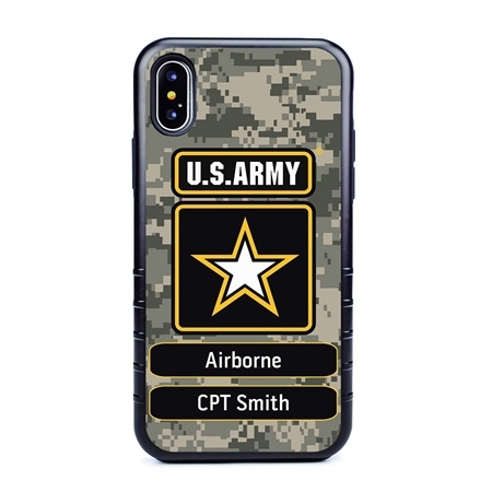 Military Case for iPhone X / XS – Hybrid - U.S. Army Camouflage
