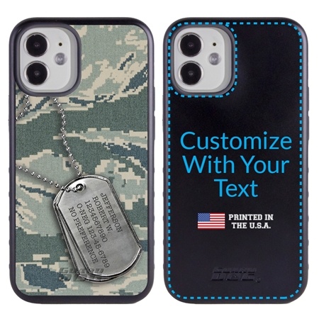 Military Case for iPhone 12 Mini – Hybrid - DogTag on ABU Camo
