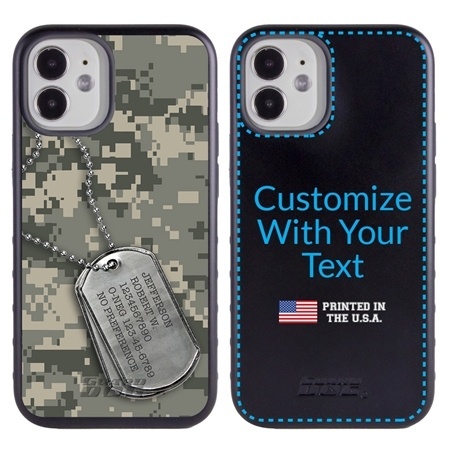 Military Case for iPhone 12 Mini – Hybrid - DogTag on UCP Camo
