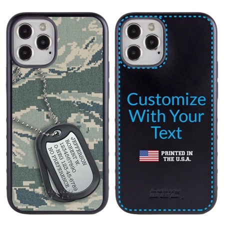Military Case for iPhone 12 Pro Max – Hybrid - Silencer DogTag ABU Camo
