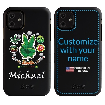 Funny Case for iPhone 11 – Hybrid - Rasta Happiness
