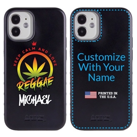 Funny Case for iPhone 12 Mini – Hybrid - Reggae Keep Calm
