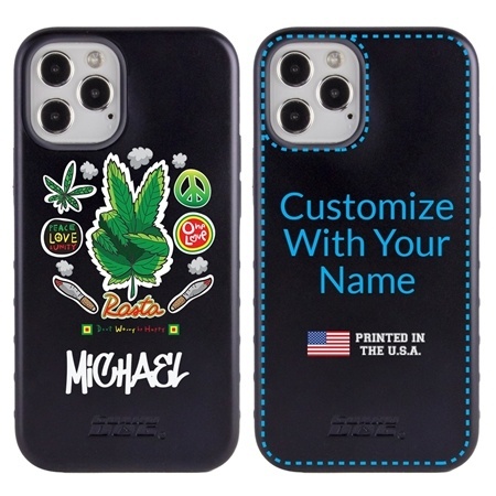 Funny Case for iPhone 12 / 12 Pro – Hybrid - Rasta Happiness
