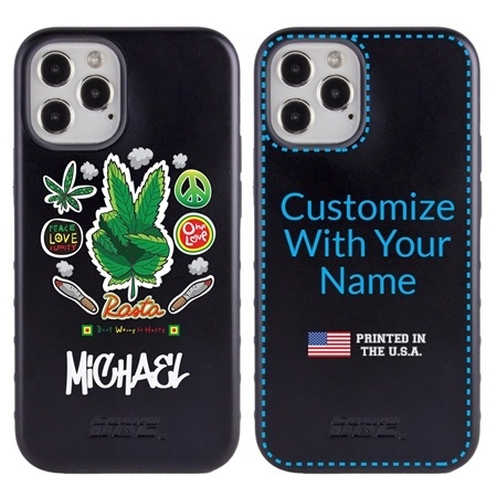 Funny Case for iPhone 12 / 12 Pro – Hybrid - Rasta Happiness
