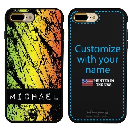 Funny Case for iPhone 7 Plus / 8 Plus – Hybrid - Grunge Metal Reggae
