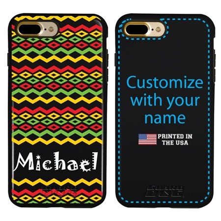 Funny Case for iPhone 7 Plus / 8 Plus – Hybrid - Reggae Pattern
