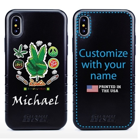 Funny Case for iPhone X / XS – Hybrid - Rasta Happiness
