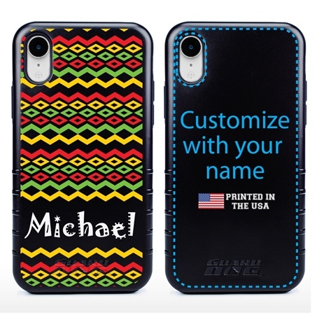 Funny Case for iPhone XR – Hybrid - Reggae Pattern
