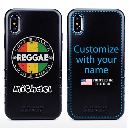 Funny Case for iPhone XS Max – Hybrid - Vintage Reggae
