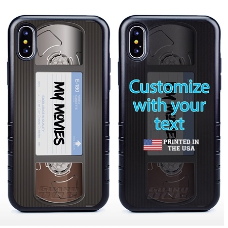 Funny Case for iPhone XS Max – Hybrid - VHS Tape
