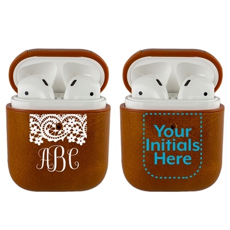 Personalized Leather Case for AirPods – Lace
