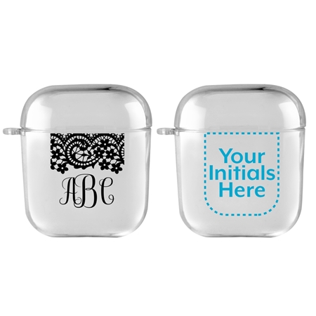 Personalized Clear Case for AirPods – Lace
