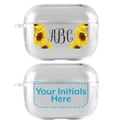 
Personalized Clear Case for AirPods Pro – Sunflower