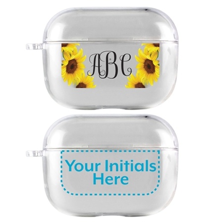 Personalized Clear Case for AirPods Pro – Sunflower
