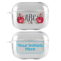 
Personalized Clear Case for AirPods Pro – Roses