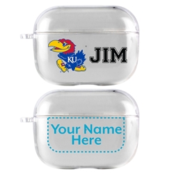 
Kansas Jayhawks Custom Clear Case for AirPods Pro