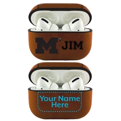 
Michigan Wolverines Custom Leather Case for AirPods Pro