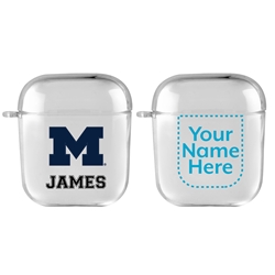 
Michigan Wolverines Custom Clear Case for AirPods