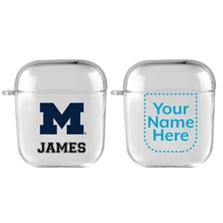 
Michigan Wolverines Custom Clear Case for AirPods