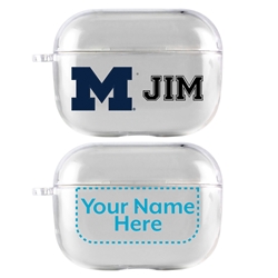 
Michigan Wolverines Custom Clear Case for AirPods Pro