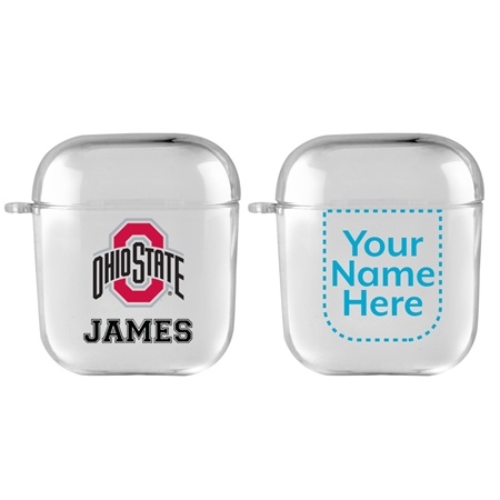 Ohio State Buckeyes Custom Clear Case for AirPods
