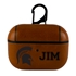 Michigan State Spartans Custom Leather Case for AirPods Pro
