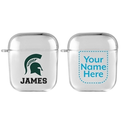 
Michigan State Spartans Custom Clear Case for AirPods