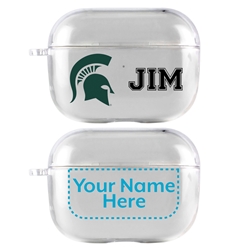 
Michigan State Spartans Custom Clear Case for AirPods Pro