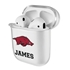 Arkansas Razorbacks Custom Clear Case for AirPods
