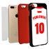Personalized Poland Soccer Jersey Case for iPhone 7 Plus / 8 Plus – Hybrid – (Black Case, Red Silicone)
